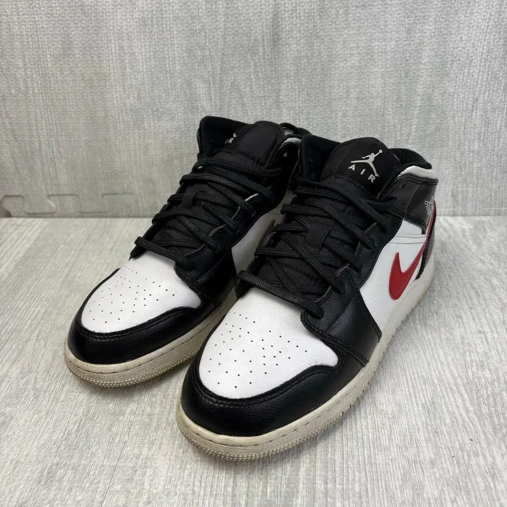 Nike Air Jordan 1 Retro Mid GS Youth Size 7Y Multi-Color Swoosh 554725-052